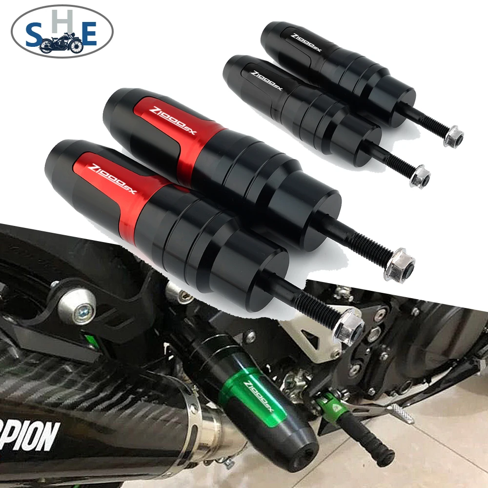 

With Z1000SX For Kawasaki Z750 Z900 Z800 Z300 Z1000 Z1000SX Motorcycle Accessories Falling Protection Exhaust Crash Pad Slider