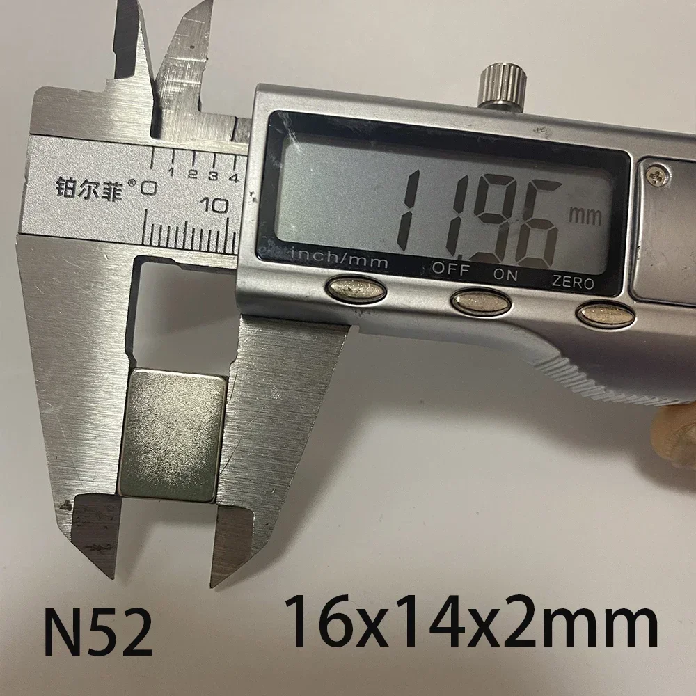 N52 16x12x4 стандартного размера сверхмощный генератор магнитов квадратный