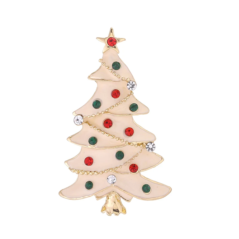 Boosbiy Xmas Эмаль Снеговик Санта-Ярево и колокольчики Венок Брошь Булавка