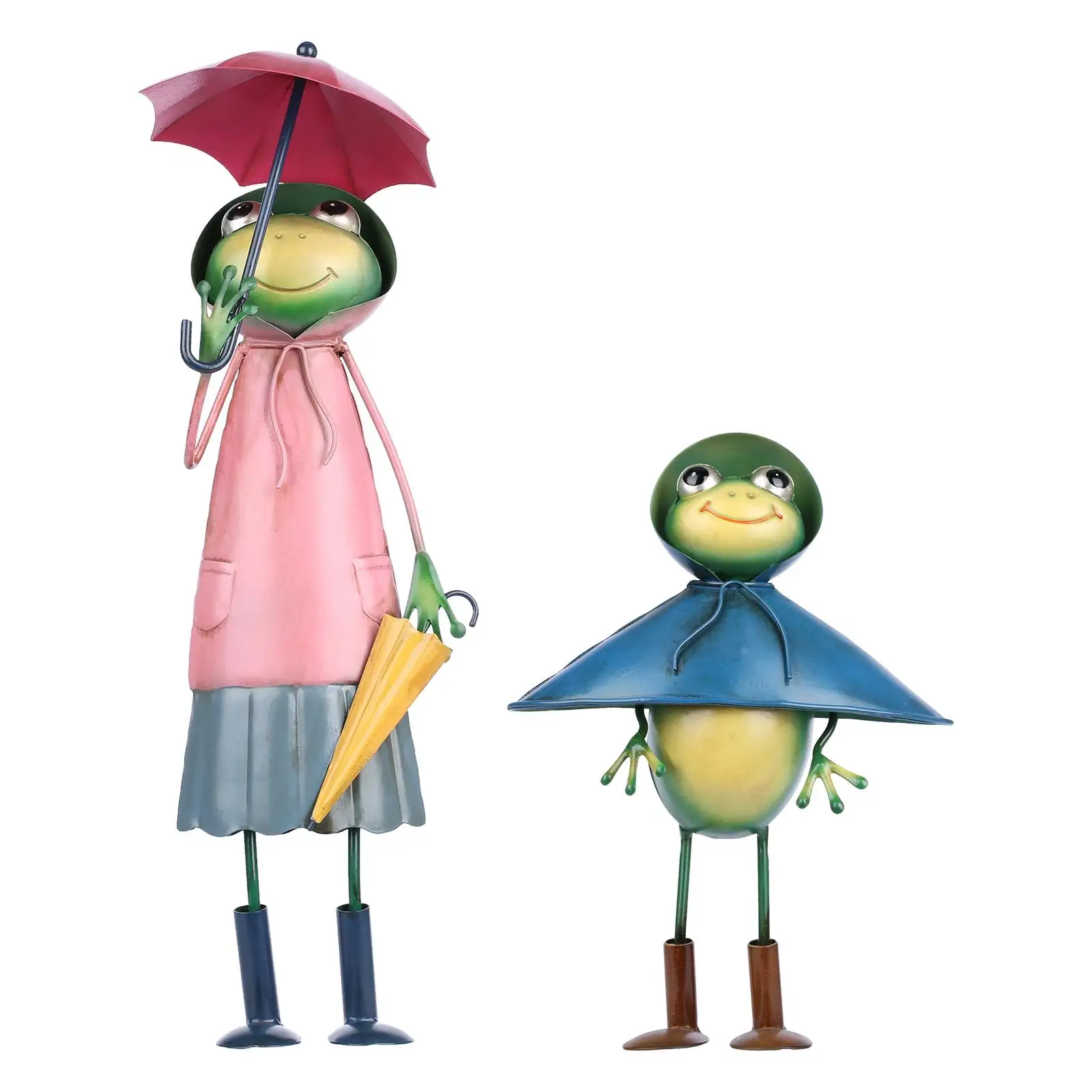 

Iron Art Frog Figurines Animal Statue Desktop Decoration Souvenirs for Interior Modern Home Gardem Decor