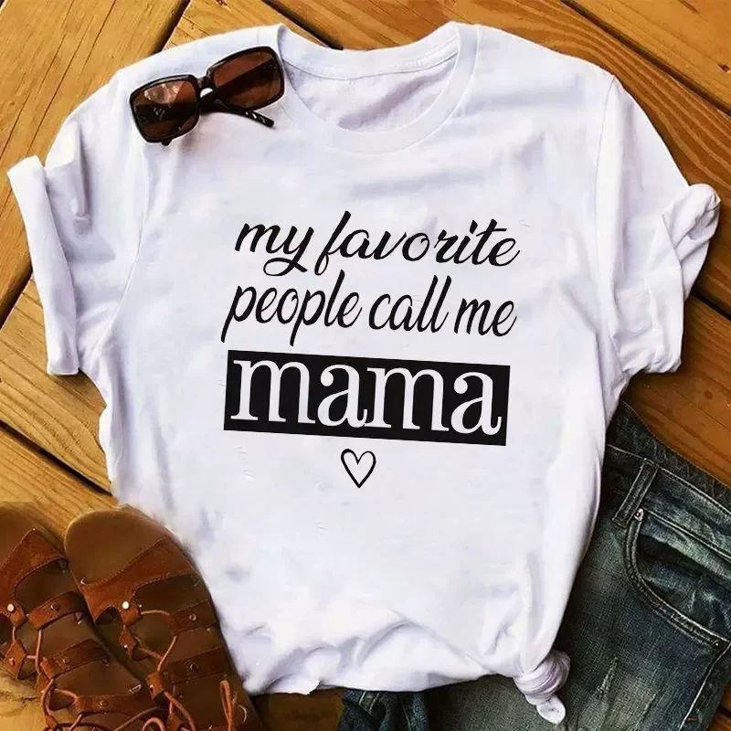 

2023NEW 2020 Mama Letters Gift Fashion Mom Lady Mother Day Ladies Graphic Female Womens Tee T-Shirt Top T Shirt T-shirts