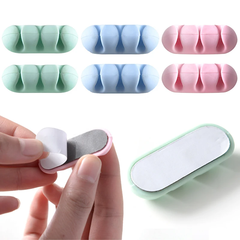 

Usb Cable Winder Desktop Data Cable Fixing Organizer Wire Fixing Clip Self-adhesive Protector Wire Holder Cable Fixing