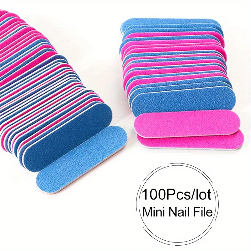 100 шт. двусторонние пилки для ногтей