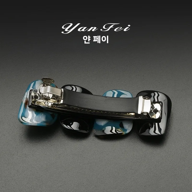 Yanfei Темперамент Изящный Элегантный Ацетат Назад Голова Длинный Зажим Низкий