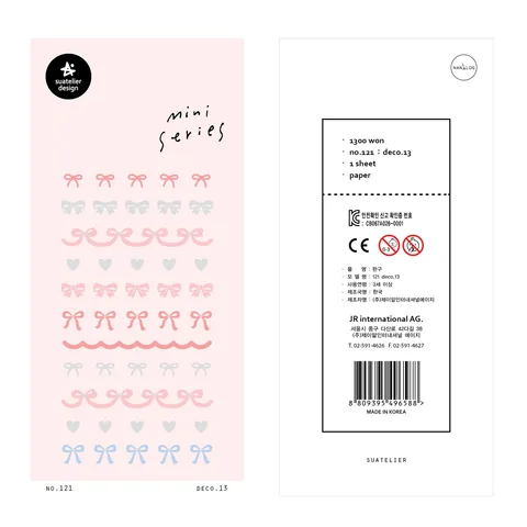 Suatelier наклейки с бантами для скрапбукинга