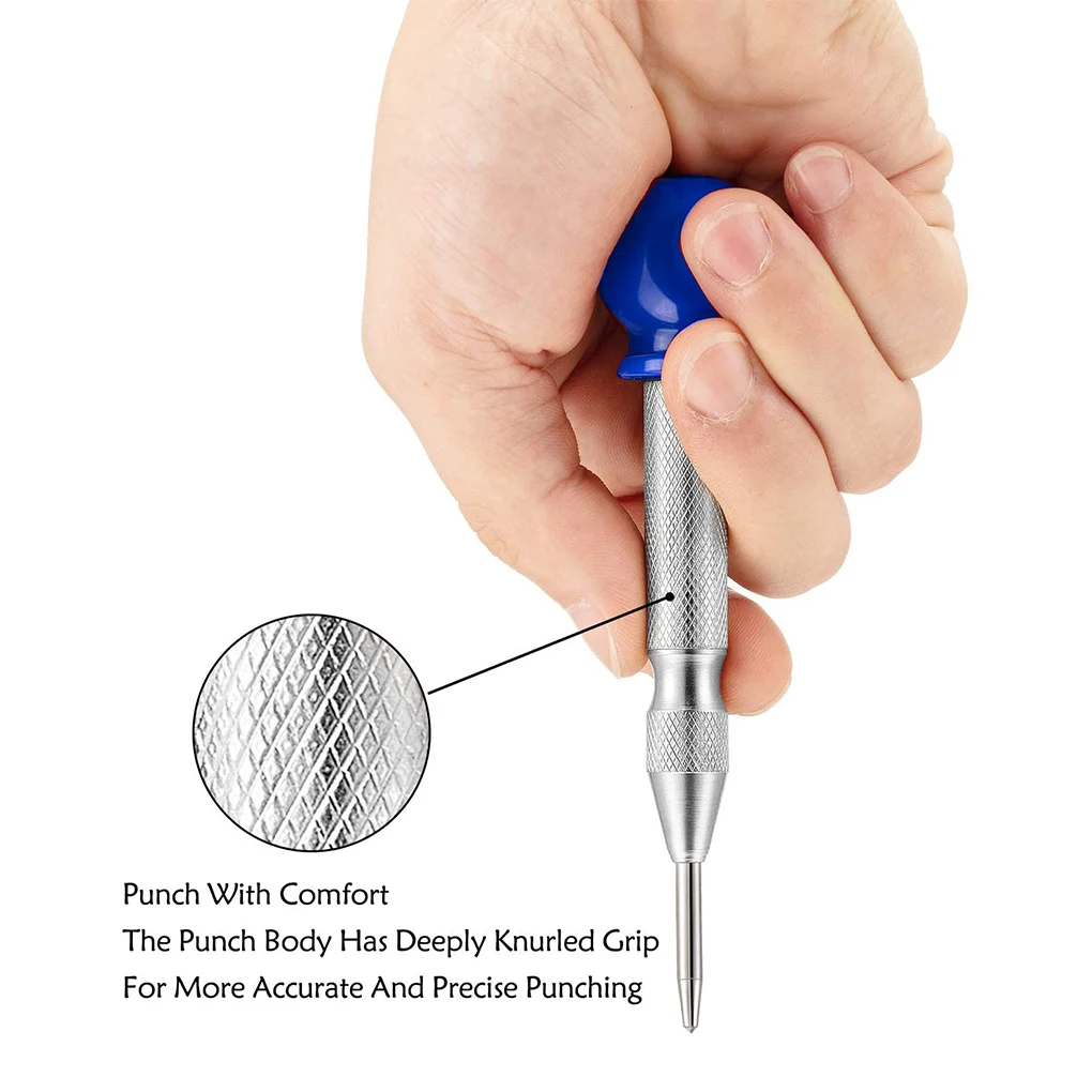 

5-дюймовый автоматический Центральный штифт с пружинной нагрузкой, инструмент для отверстий в центре, стальной сверлильный станок, выключа...