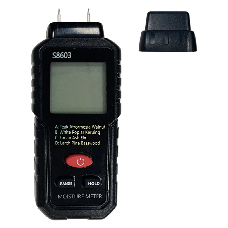 

Two Pins Digital Wood Moisture Meter 0-99.9% Wood Humidity Tester Timber Damp Detector With Large LCD Display