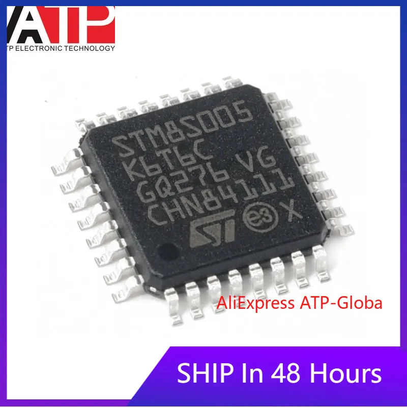 Микроконтроллер STM8S005K6T6C 8S005K6T6C 8S005 LQFP32, микроконтроллер, интегральная схема, Совершенно новая Оригинальная стандартная микросхема, 1 ~ 100 шт.