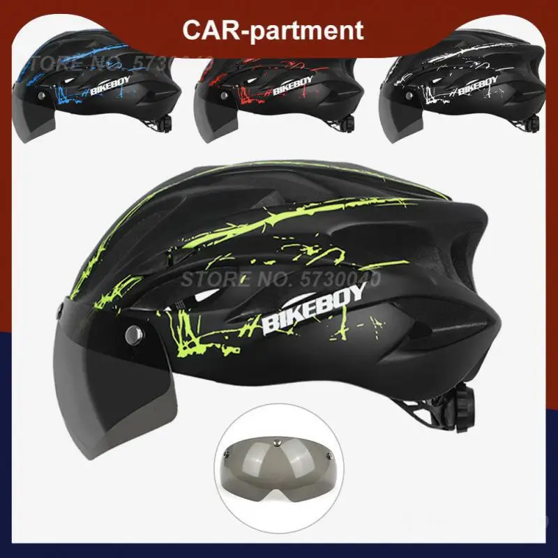 

2021 г., велосипедный шлем с очками, Сверхлегкий шлем для горного велосипеда, мужские и женские спортивные специальные велосипедные шлемы, мот...