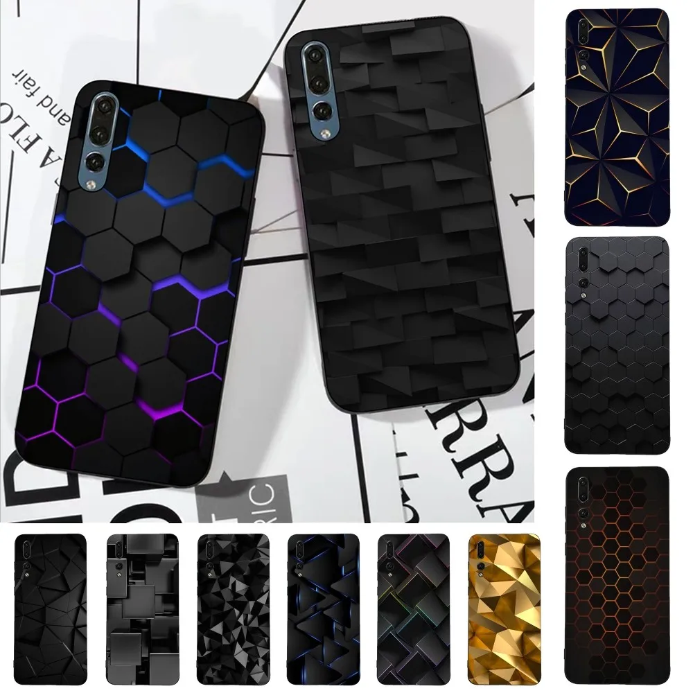 

geometry Phone Case For Huawei P 8 9 10 20 30 40 50 Pro Lite Psmart Honor 10 lite 70 Mate 20lite