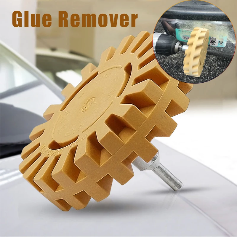 

4Inch 87-100mm Car Eraser Wheel Smooth Power Drill Adapter Decal Removal Paint Repair Rubber Effective Practical Quick Pinstripe