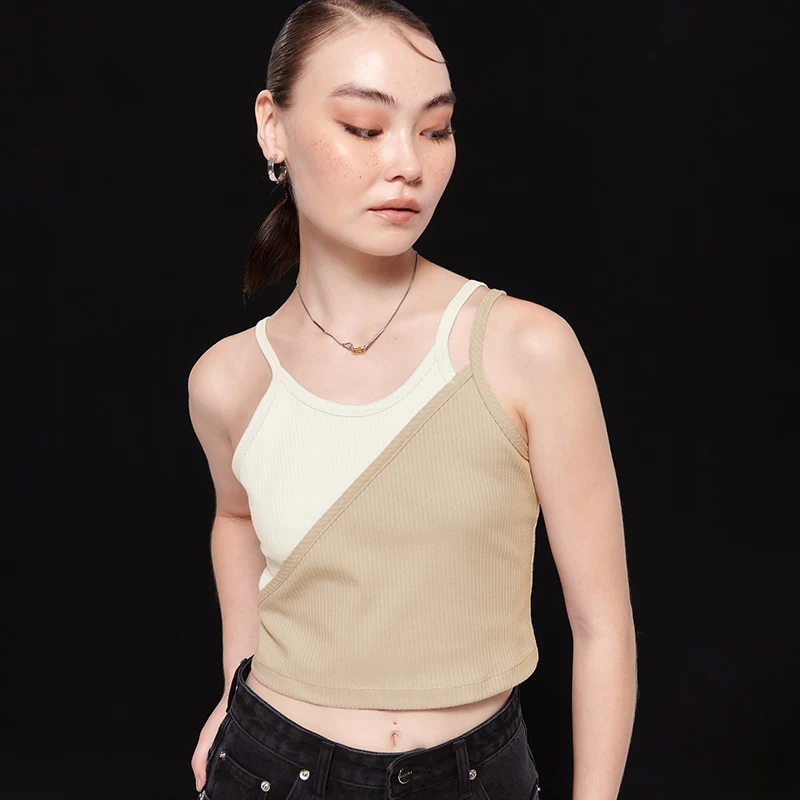 CUTENOVA 2024 Новый Модный Дизайн Лоскутный Топ Без Рукавов Пуловер С Открытой Спиной