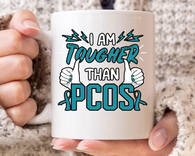 

Tackle Pcos Mug, Pcos Awareness Coffee Mug, Teal Ribbon Design, Polycystic Ovary Syndrome, Gift For Polycystic Ovary Fighter, Pc