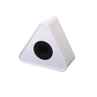 1pc microphone logo station triangular durable portable mic supply for interview reporter