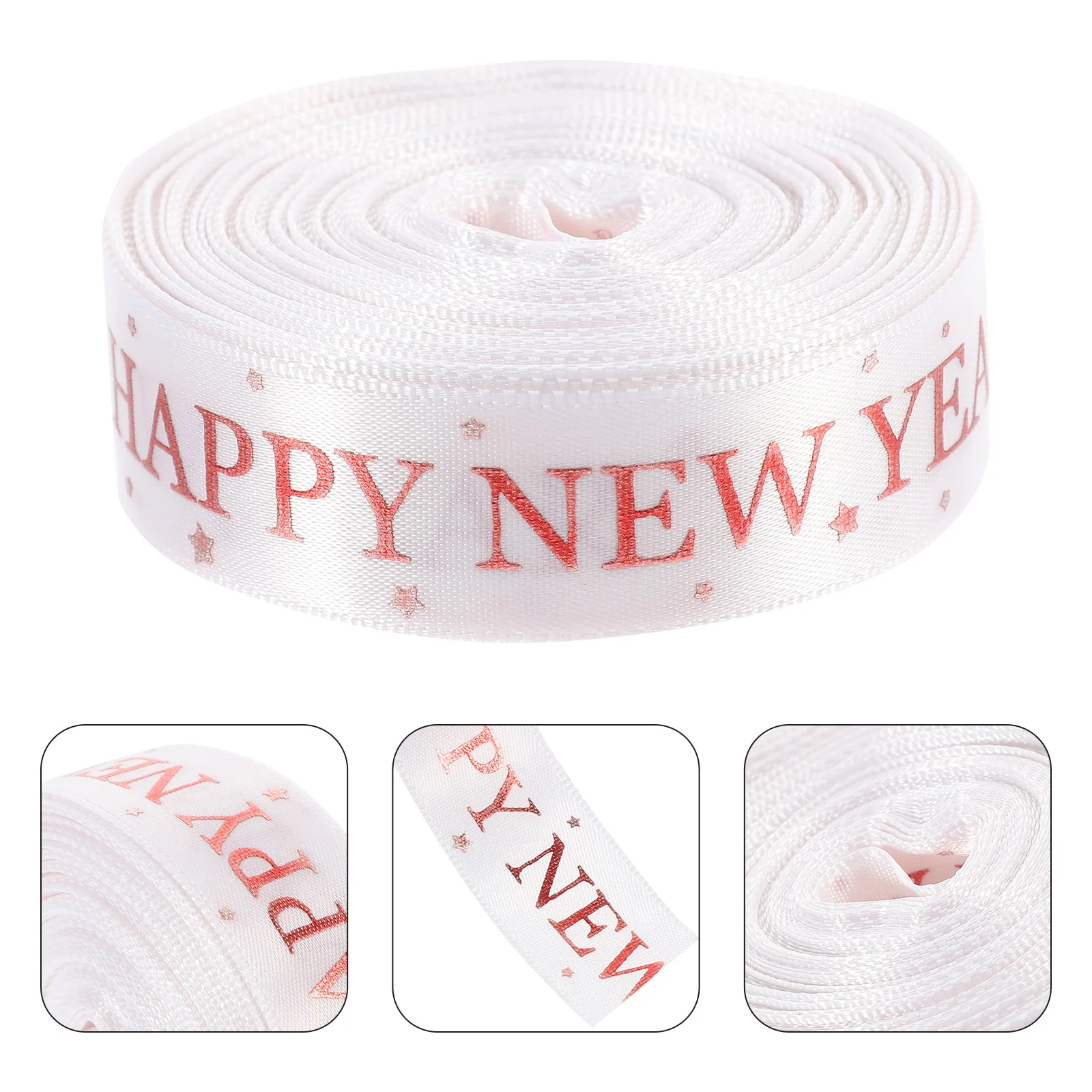 

1 Roll of Gift Box Package Ribbon Happy New Year Ribbon Festival Gift Ribbon