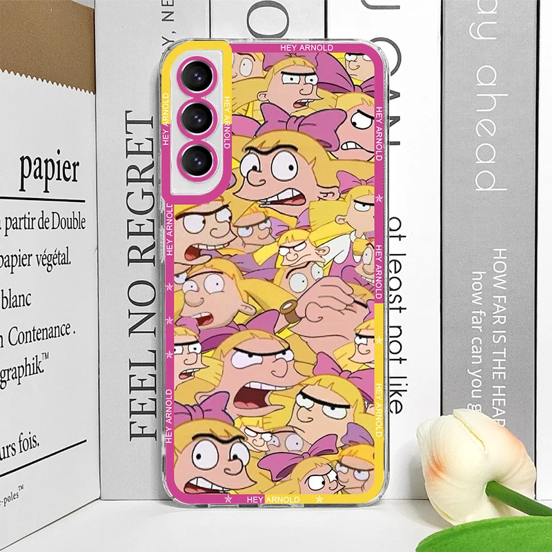 Чехол для телефона Hey A_Arnolds Helga с героями мультфильмов Samsung Galaxy S22 S23 S24 S20 Plus Ultra S21 FE