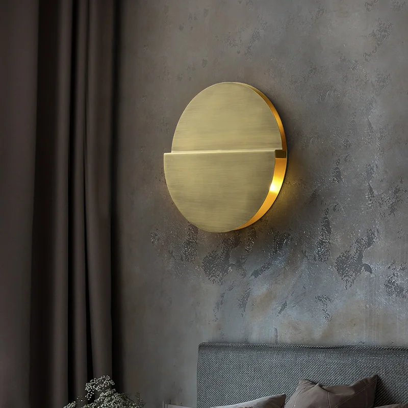 

Modern Copper Gold Retro Wall Lamp Indoor Decorative LED wall Light Bedside Lamp For Living Room Bedroom Stair Aisle Fireplace