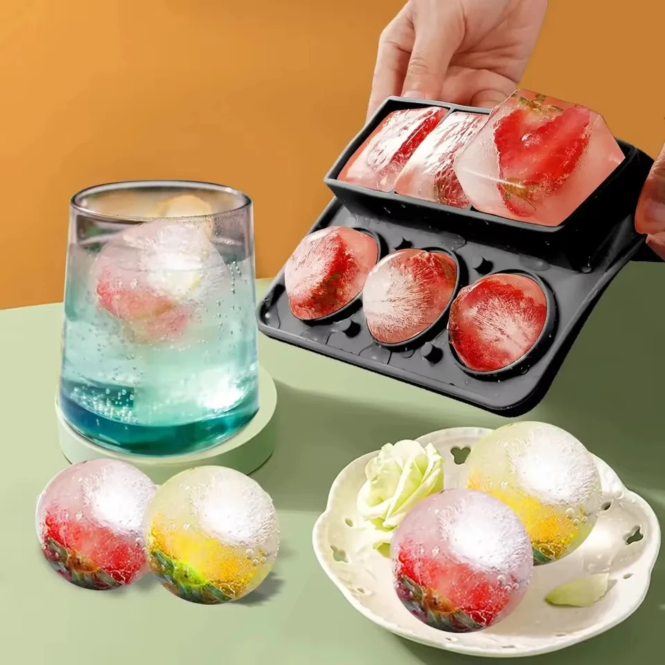 Набор Экологически Чистых Силиконовых Форм Для Кубиков Льда — Большие