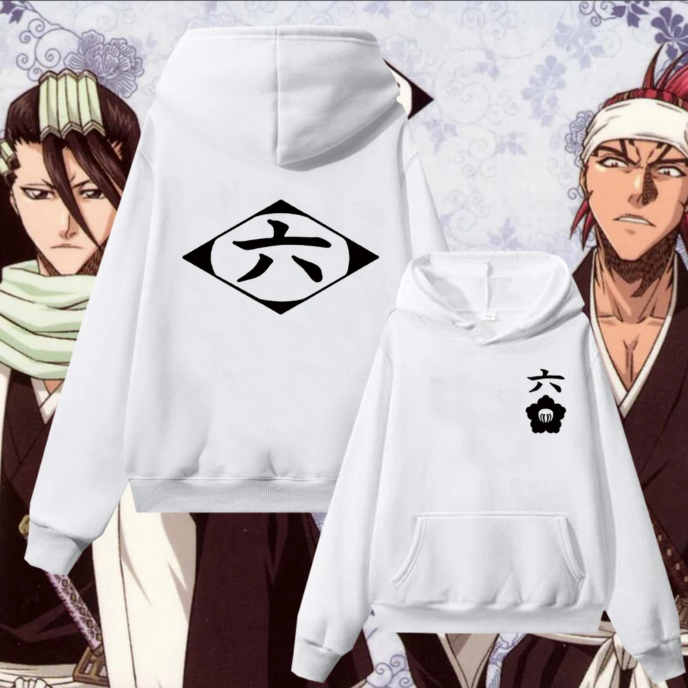 

New in Men Women Anime Bleach Hoodie White Cosplay Unohana Retsu Kotetsu Isane Streetwear Anime Clothes