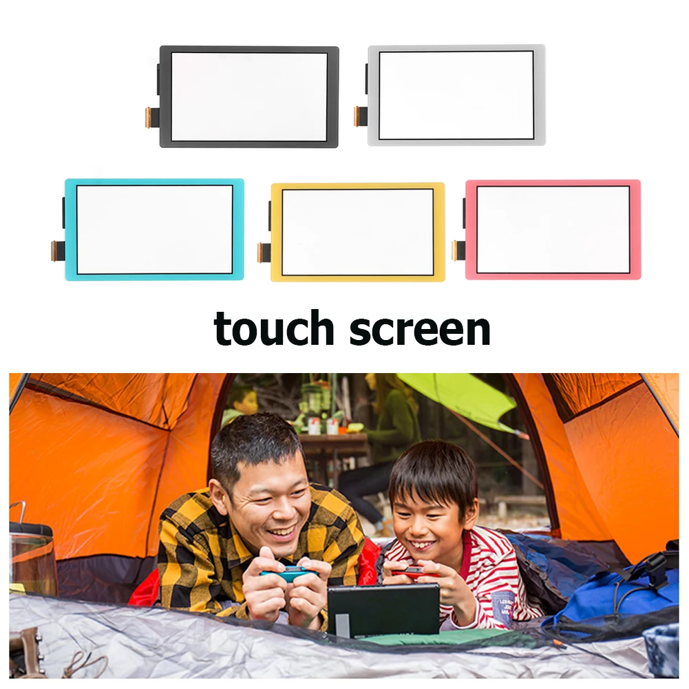 

Дигитайзер сенсорного экрана, ЖК-дисплей, сенсорный экран, дигитайзер, игровая консоль, аксессуары, запасные части для Switch Lite, черный, серый