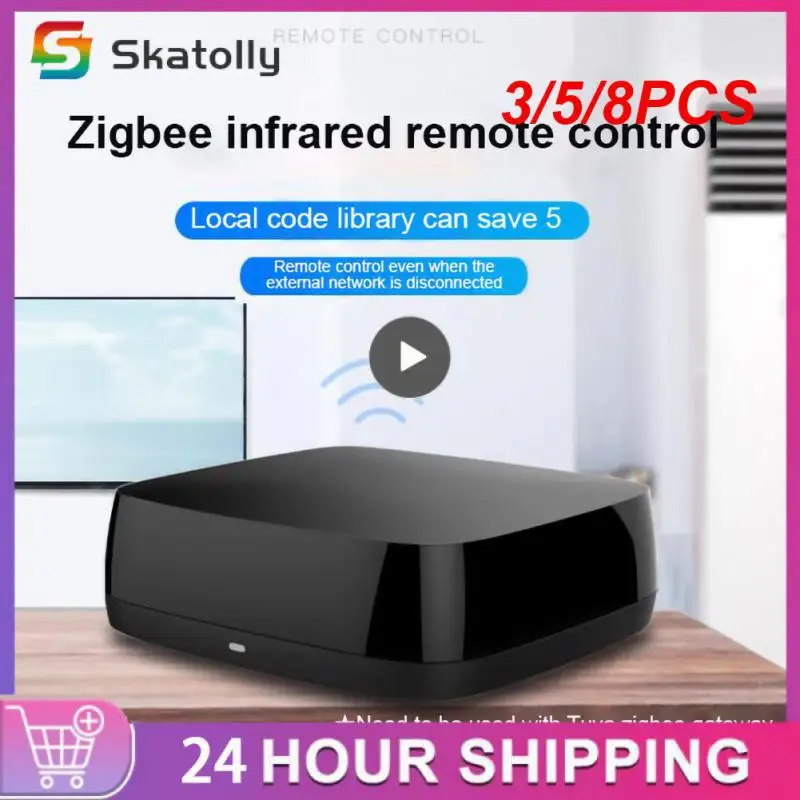 

3/5/8PCS Zigbee For Tv Dvd Aud Ac Smart Life Universal Infrared Control Smart Home 5v 1a Usb Ir Remote Control Tuya