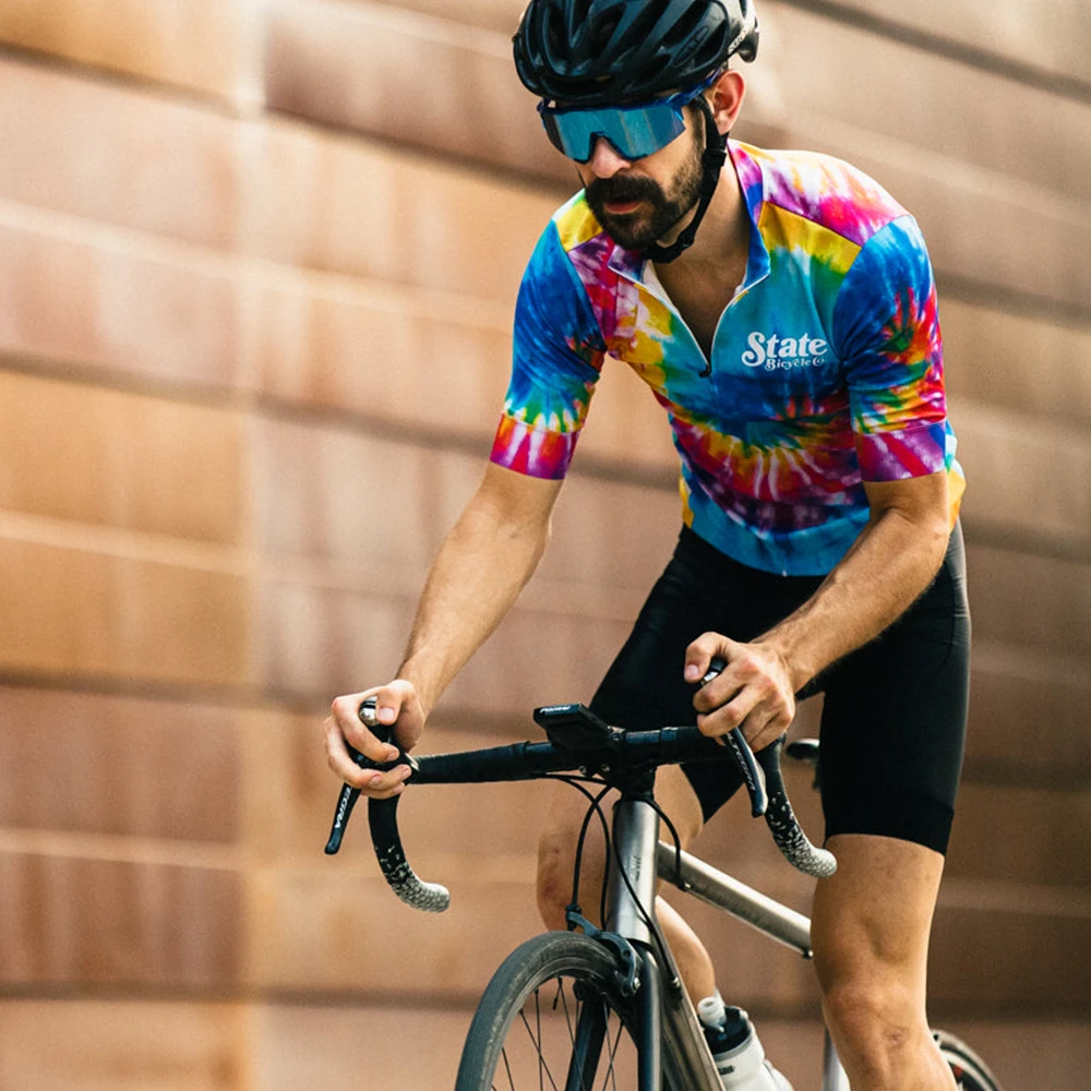 

Комплект одежды для велоспорта statebike, трикотажный спортивный костюм для мужчин, гелевые шорты, одежда для езды на велосипеде, лето