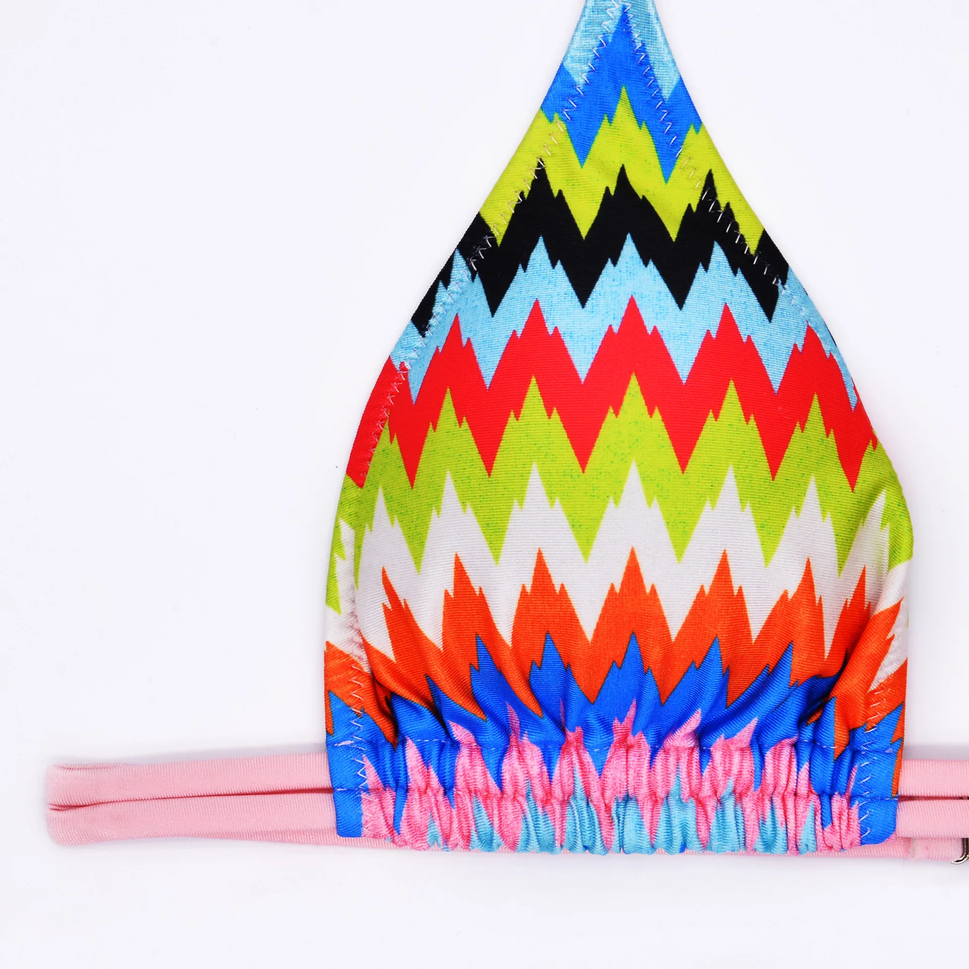 Купальник с волнистым принтом бикини пляжный женский раздельный купальник на