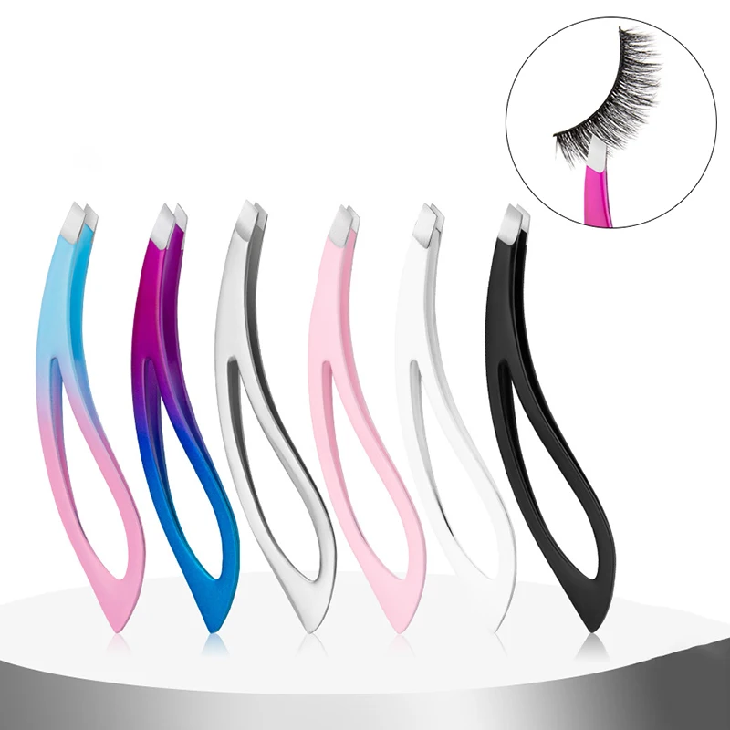 Ful Professional Eyebrow Tweezers Stainless Steel Hair Removal Clip For Eyelash Extension Tweezer Makeup Beauty Tool
