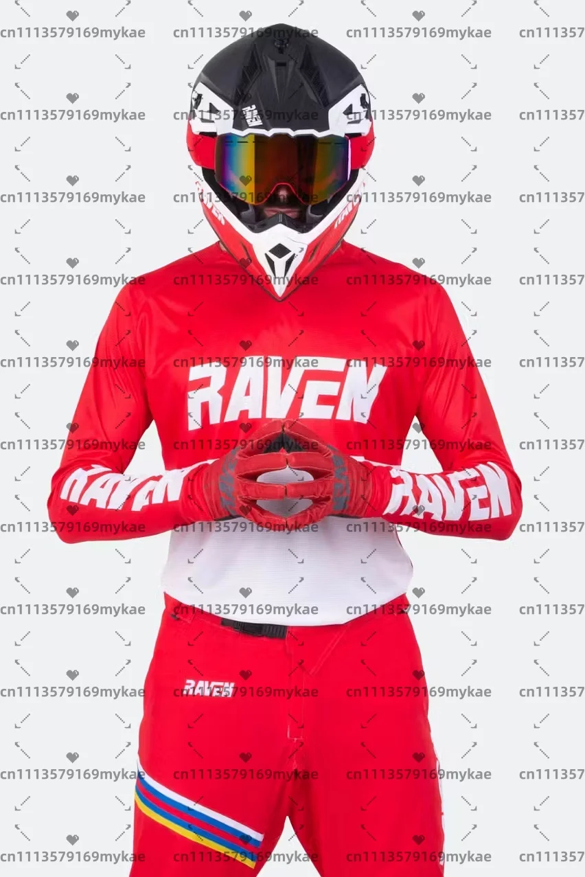 Фото Мужская мотоциклетная футболка Raven Jersey DH для мотокросса, даунхилла, BMX, эндуро и горных велосипедов №4