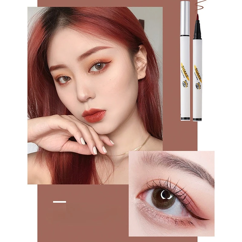 

Цветная подводка для глаз карандаш водостойкая и долговечная, не размазывается очень тонкая подводка для глаз карандаш косметика