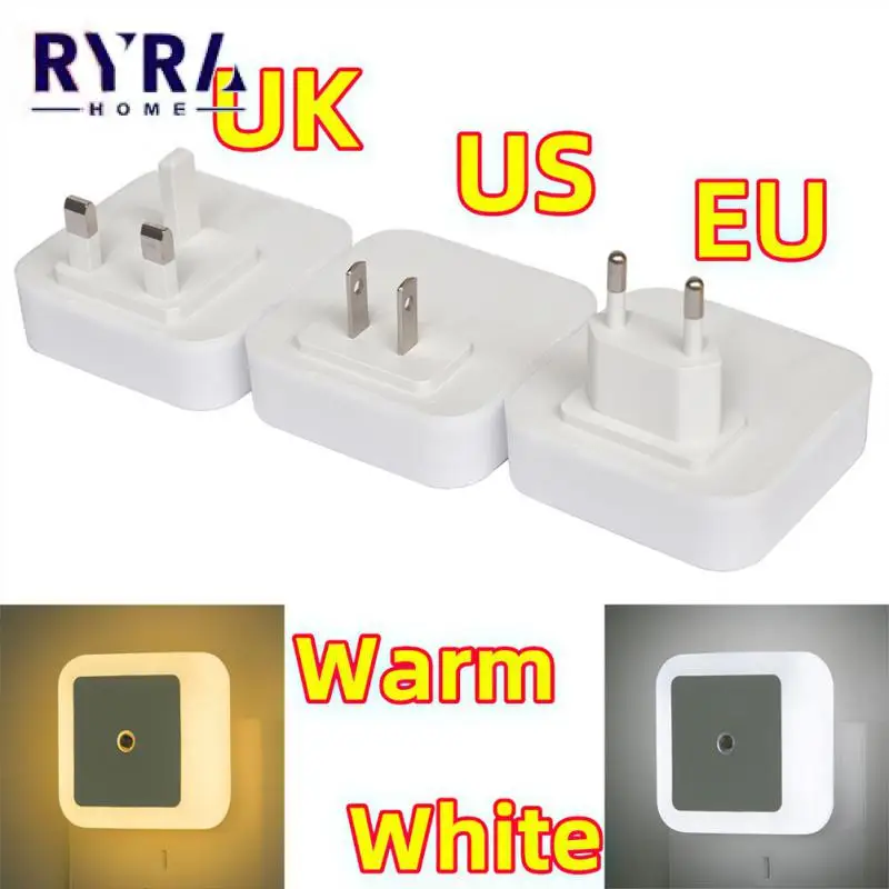 

Smart Light Control Lighting Lamp Soft Light Eyes Protection Night Light Light Control Socket LED Light For Corridor Bathroom