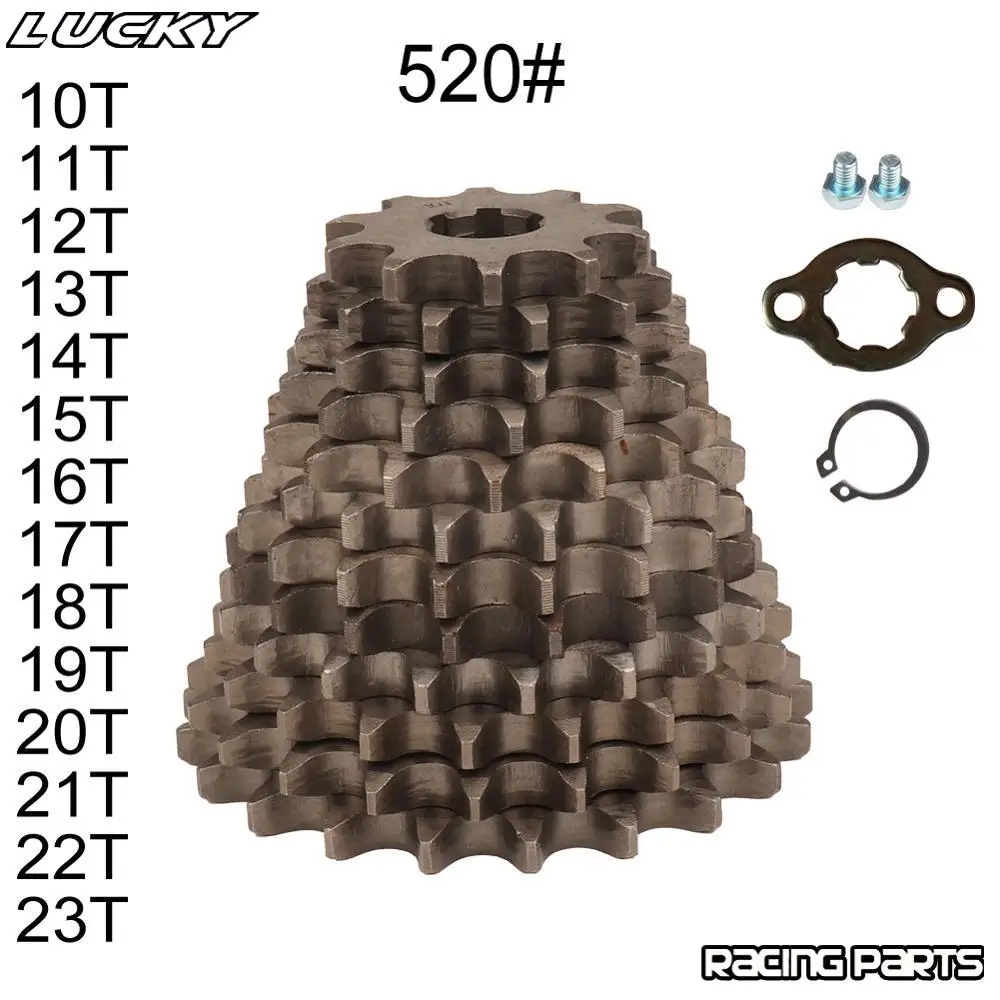 Передняя Звездочка двигателя для квадроциклов внедорожников 520 # Chain 20 мм 10T 11T 12T 13T