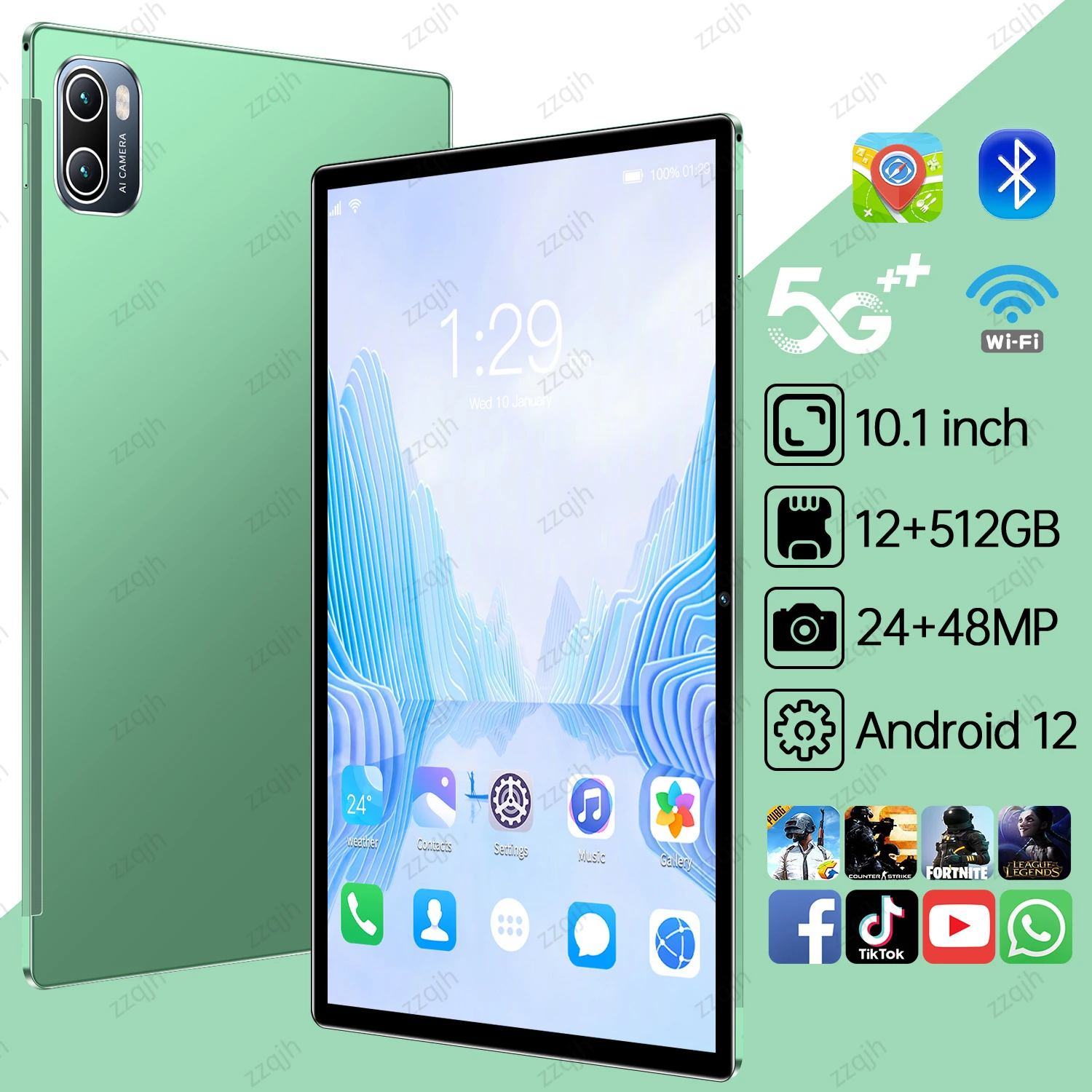 

2023 Global Version Tablet Tab 7-14 MTK6889 Notebook Google Play Pad Android 12 Firmware WIFI 12GB 512GB 10 Core PC 8800 mAh