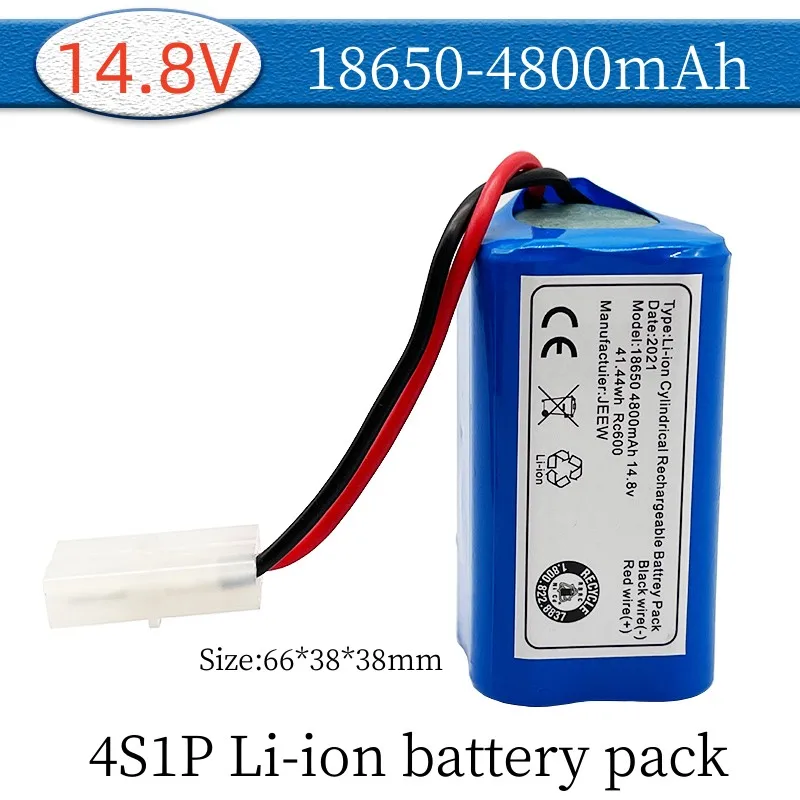 

New 100% original 14.8V lithium ion rechargeable battery pack, 16.8V 4800mAh suitable battery for sweeper, lithium battery pack