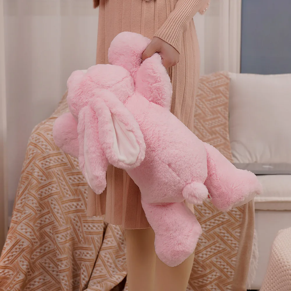

Super Soft Big Lying Pink Rabbit Toy Stuffed Animals Doll Cushion Bunny Rabbit Throw Pillow Hug Cuddly Plushies