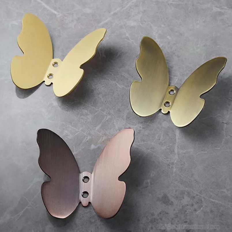 Латунный крючок светильник шный матовый золотой трехмерный для пальто шляпы