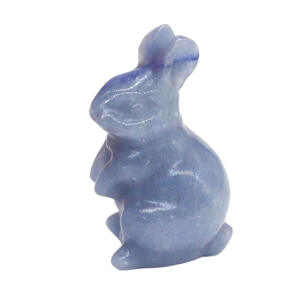 

Natural Quartz Statue Stone Carving Rabbit Ornament Rabbit Ornament 1.5inch Aventurine Material Aventurine Ornament