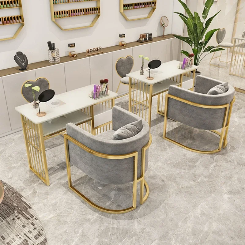 Salon Luxury Nail Modern Table Speciality Accsesories Marble Manicure Simple Mesinha De Furniture HD50ZJ