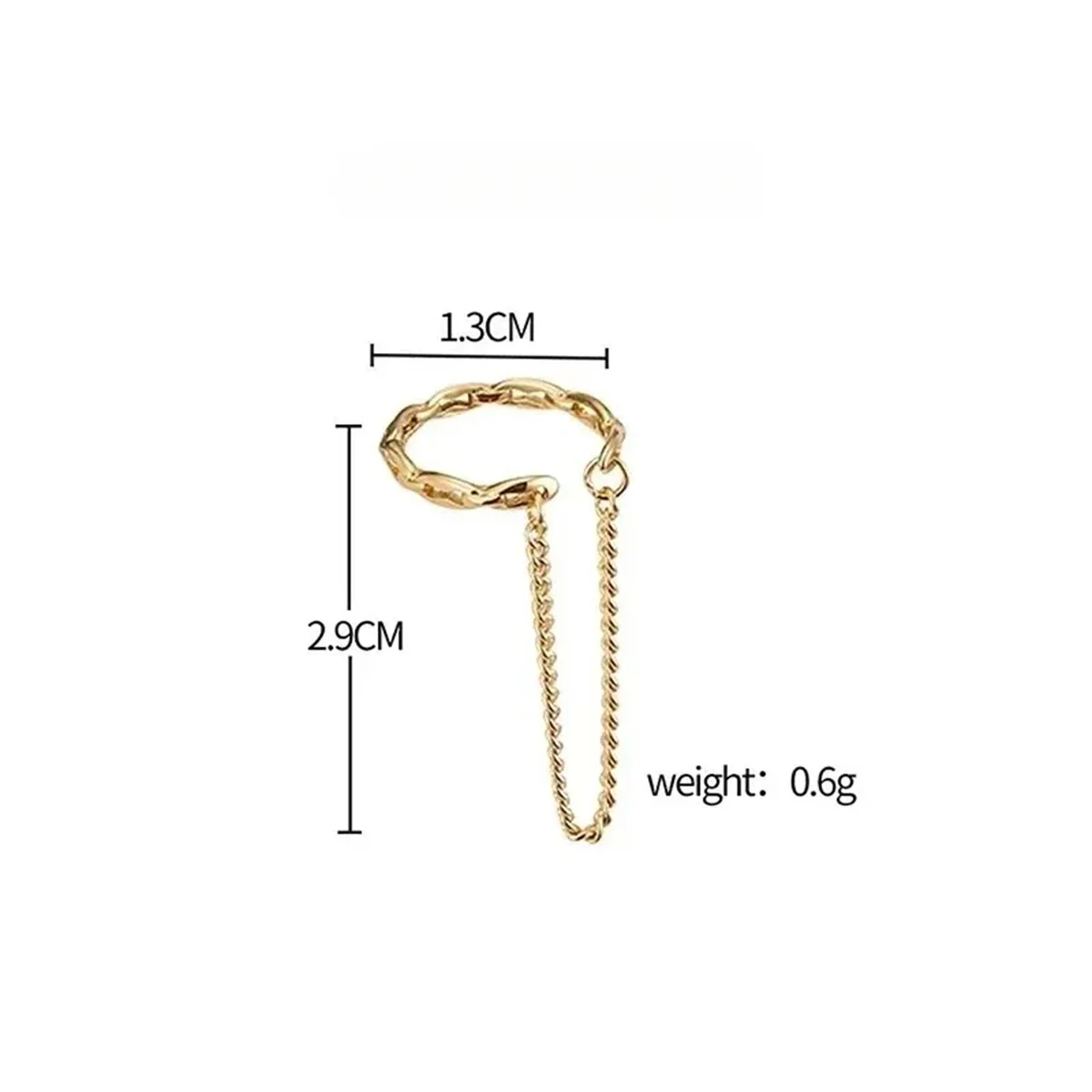 1 шт. модная индивидуальная цепочка-зажим для ушей женщин и девушек Ювелирное