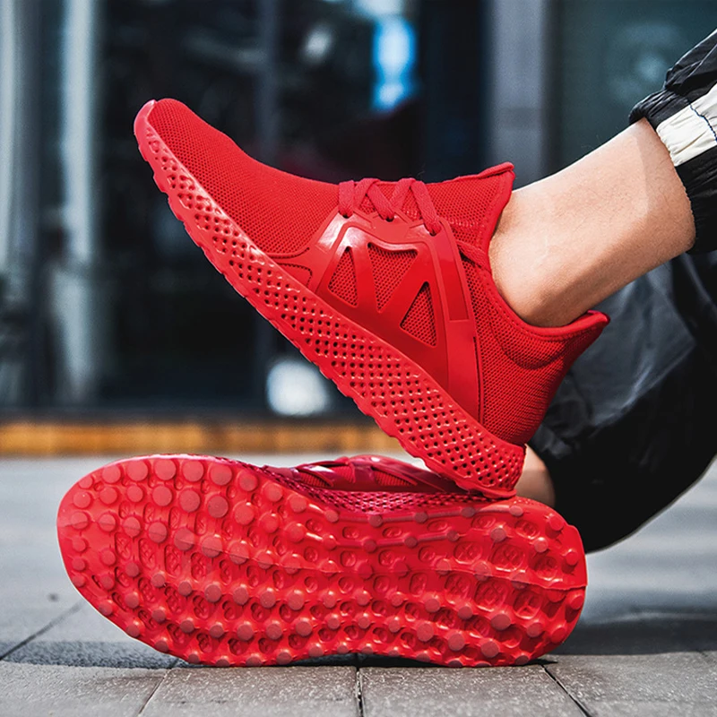 

2023 New Men Lightweight Breathable Outdoor Running Shoes Spring Autumn Sneaker Fashion Large Size Men's Training Shoes