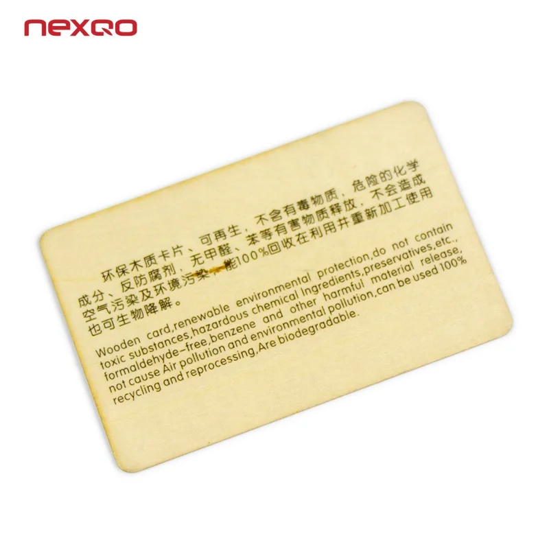 

custom designProgrammable bamboo wood Cards RFID ISO14443A Smart NFC wooden hotel key card