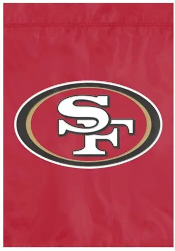 Садовый флаг премиум-класса San Francisco 49ers баннер с вышивкой 12 5x18 дюймов