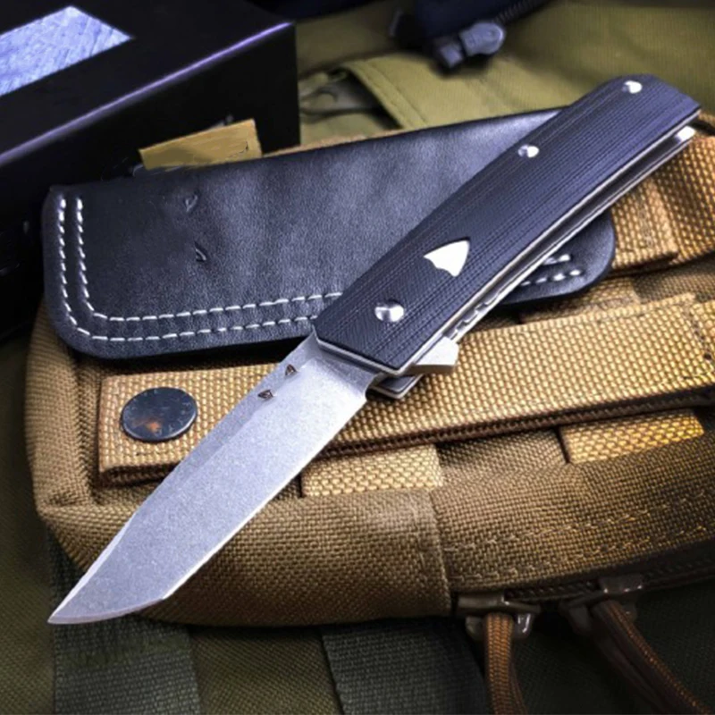 

Outdoor BM 601 Folding Knife High Hardness 440C Blade G10 Handle Hunting Survival Pocket Knives Portable EDC Tool