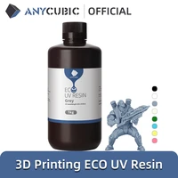 anycubic eco uv resin for lcd 3d printer low odor safety 405nm uv plant based resin high precision quick curing