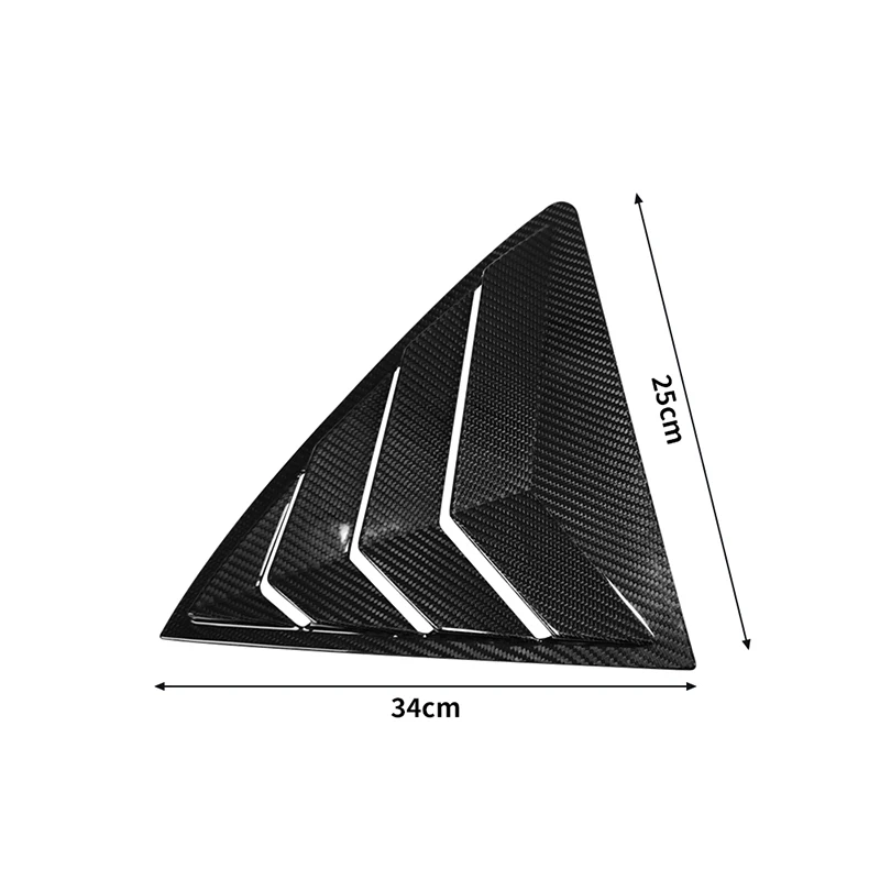Для Toyota GR Corolla 2023up сухой углеродное волокно жалюзи на заднее окно боковое