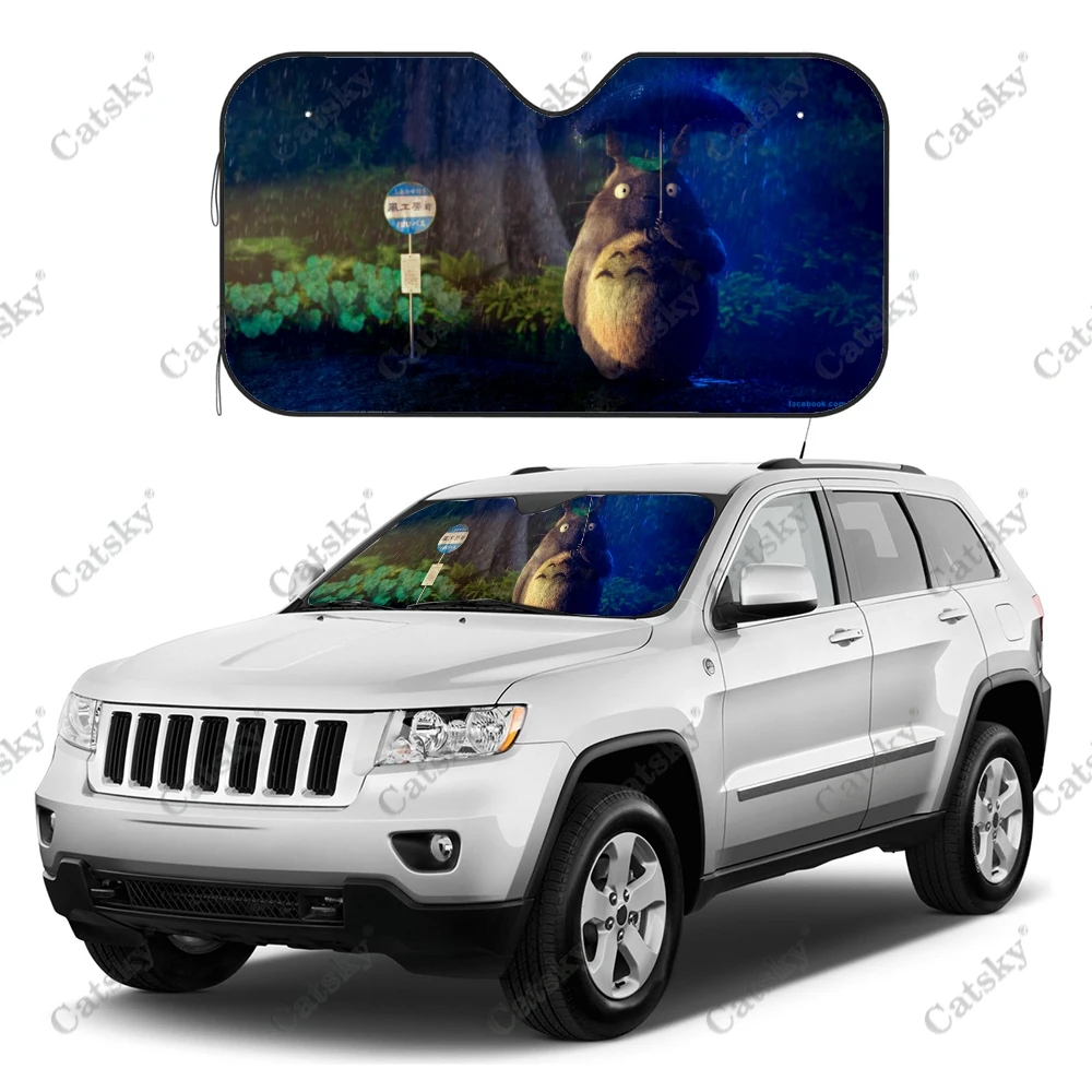

Totoro anime Sun Shade Folding Windshield Sun Visor UV Protection and Heat Insulation Car Sun Visor Windshield Car Sun Shade