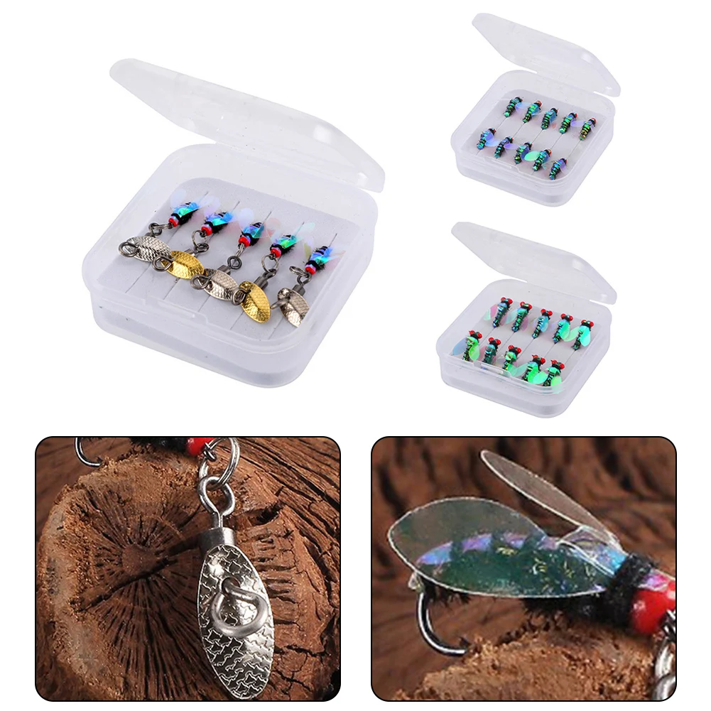 

5/10pcs Fly Hooks Flies Insect Lures Bait Fly Fishing Decoy Bait Sequins Fishhook Fly Fishing Lure Natural Insect Bait