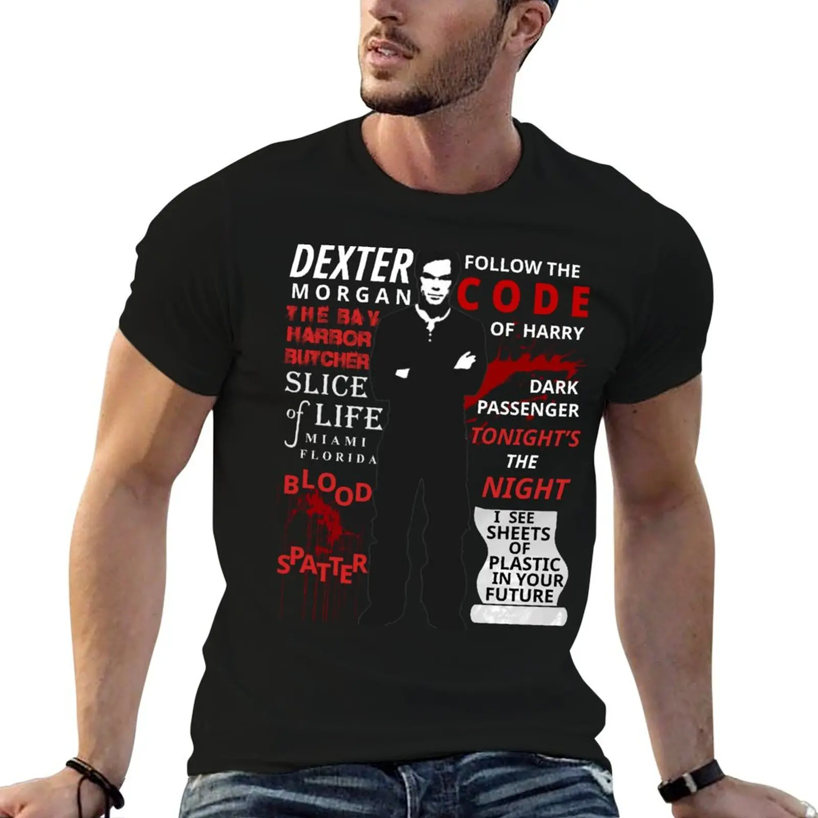 Фото Футболка Dexter свободного кроя для высоких и крупных людей №1