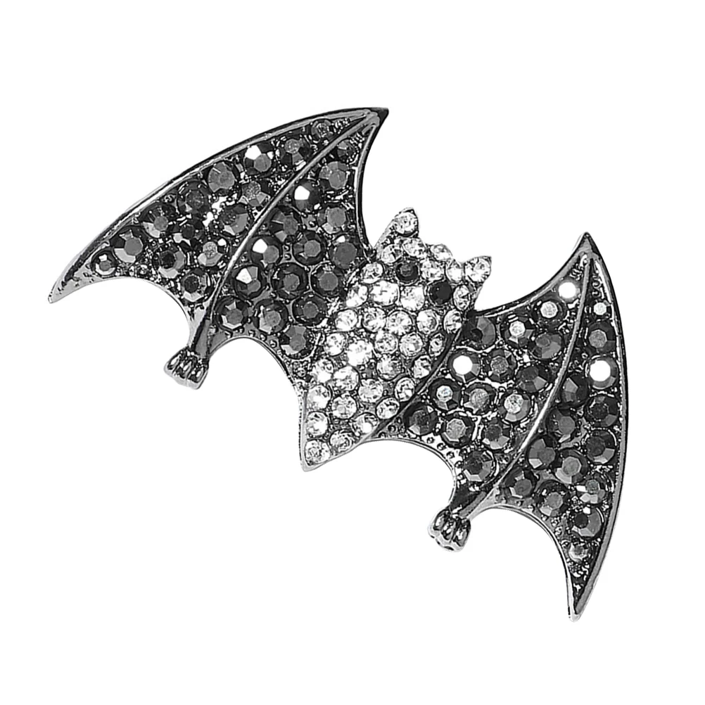 

Funny Bat Card Wings Hairpin Ornament Goth Accessories Party Supply Costume Barrette Alloy Rhinestone Duckbill Clip