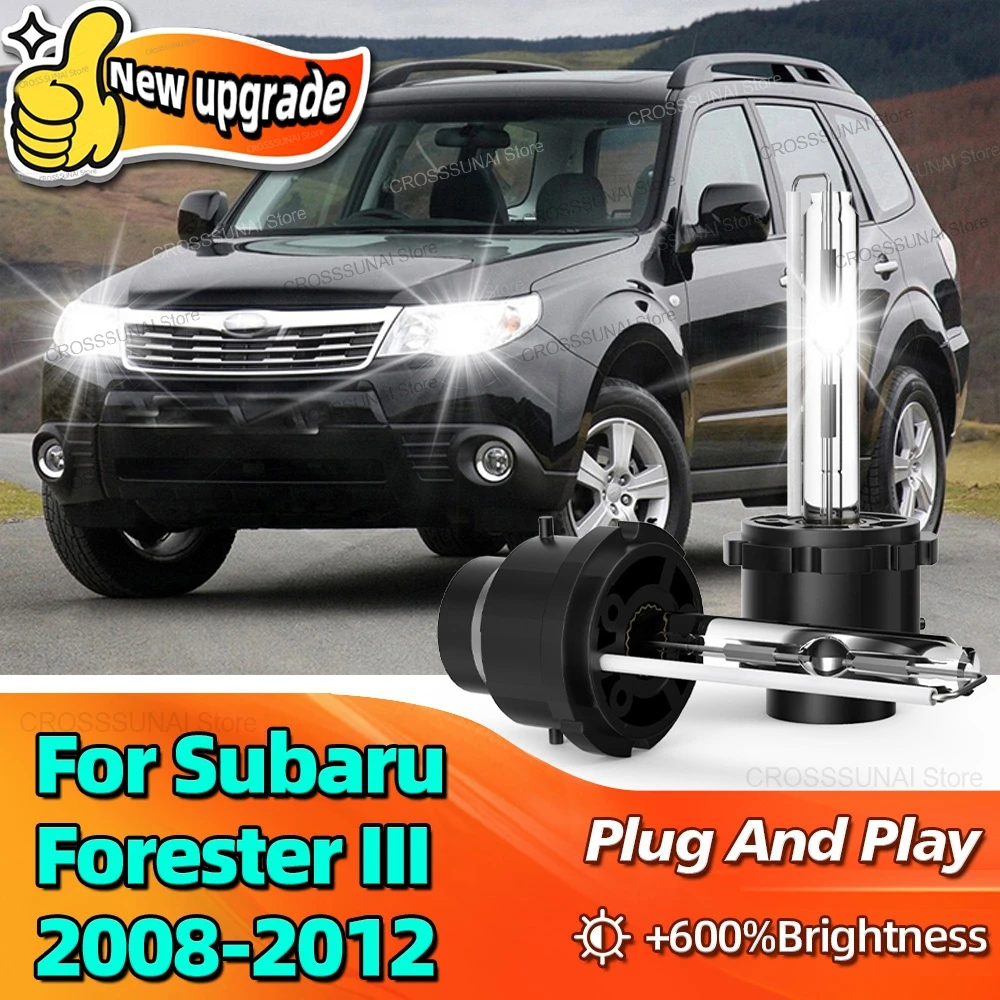 Фото 6000K ксеноновая лампа D2S автомобильная лампа 55 Вт фара для Subaru Forester III 2008 2009 2010 2011 2012 Plug-N-Play фара №1